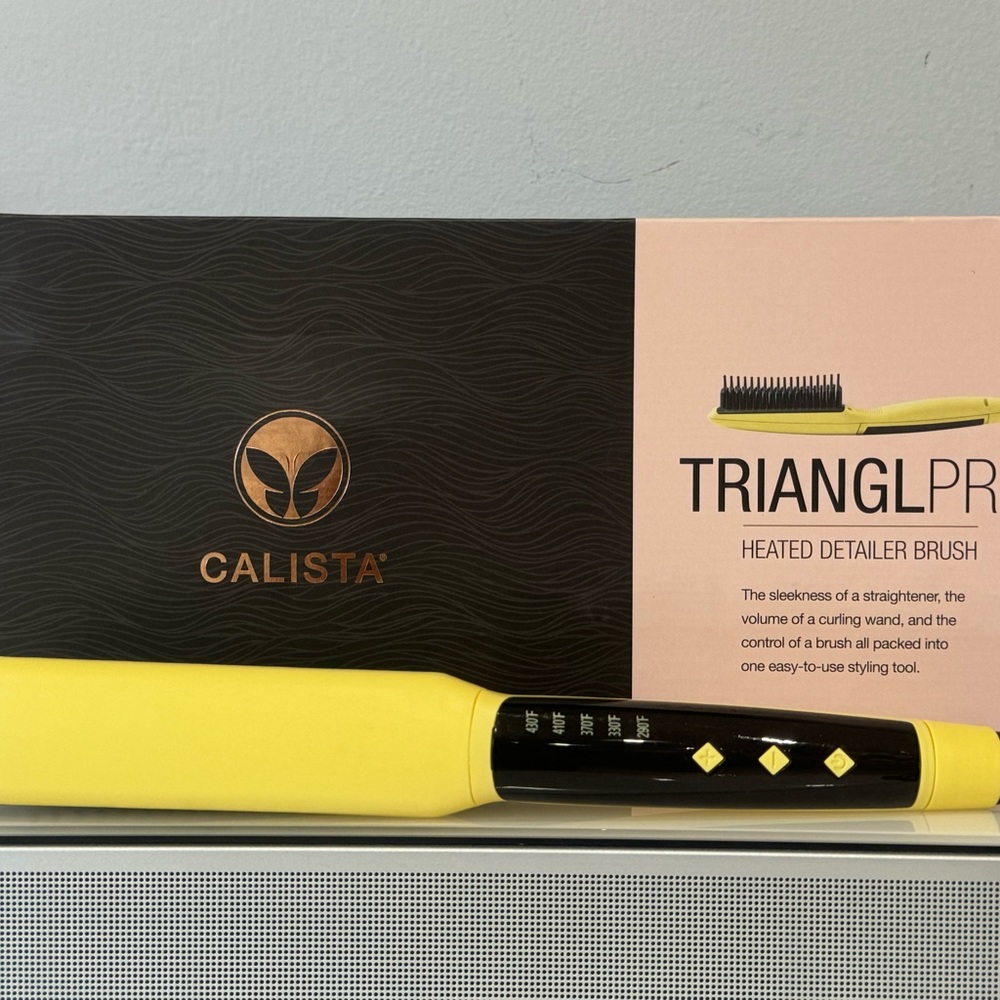 Calista TrianglPro Heated Detailer Brush ( Marigold) - Picture 4 of 8